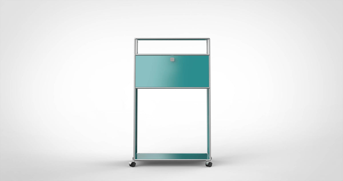 SYSTEM 01 Matte Urban Highboard, LINE 2201 Lagoon