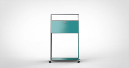 SYSTEM 01 Matte Urban Highboard, LINE 2201 Lagoon