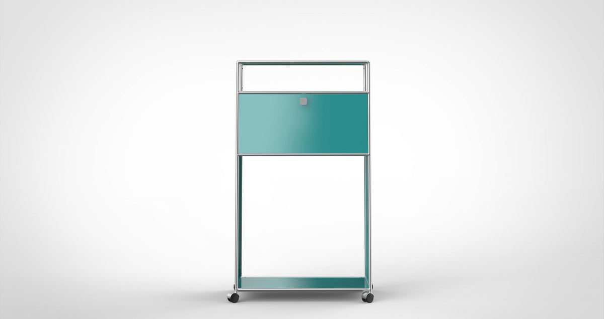 SYSTEM 01 Matte Urban Highboard, LINE 2201 Lagoon